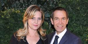 With his second wife,Justine Wheeler-Koons.