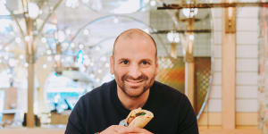 George Calombaris is developing a Hellenic Health menu based on the Mediterranean diet,with a 4:1 ratio of plant-based foods to meat.