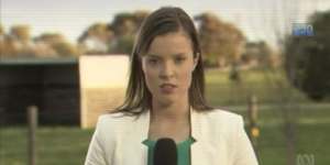 Frame grab showing,Amy Taeuber,a 27-year-old former Seven Network cadet journalist in Adelaide.?