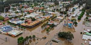 Flood waters have devastated the town of Rochester in central Victoria.