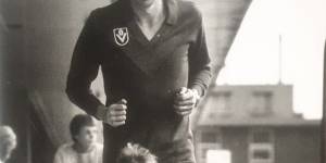 Robbie Flower and his son,Brad,in 1985.