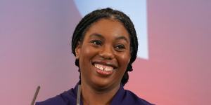 Tories install Kemi Badenoch as first black leader of Conservatives