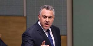 Treasurer Joe Hockey delivered his first budget at Parliament House in Canberra on Tuesday 13 May 2014. Photo:Andrew Meares