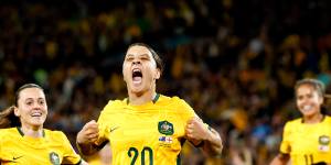 Australia’s new favourite team,the Matildas,during the FIFA Women’s World Cup.