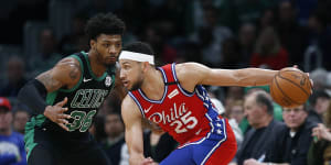 NBA wrap:Simmons stars in 76ers'loss to the Celtics