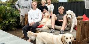 Mitch Smith and wife Nicky will take their sons Aiden,Archie and Jordan out of school early in order to avoid the school holidays peak.