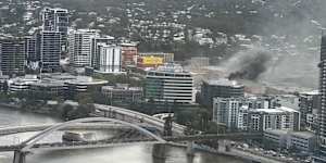 A fire broke out in Milton shortly before 2pm on Wednesday. 