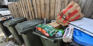 Food waste piled up during lockdown in 2020.