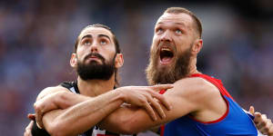 Brodie Grundy has now joined Max Gawn at Melbourne.