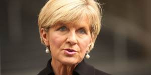 Julie Bishop weighed into the row over China's Pacific aid program.