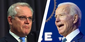 President-elect Joe Biden has already discussed the importance of carbon emissions reduction technology with Prime Minister Scott Morrison. 