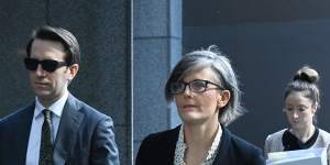 Sophie Callan,SC (right) who is representing Gladys Berejiklian at the ICAC.