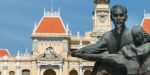 The City Hall of Saigon or Ho Chi Minh City,Vietnam - high cost of entry.