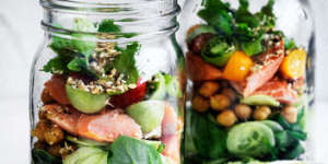 Moveable feast:Salad in a jar.