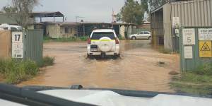 Floodwaters are rising in Port Hedland as Severe Tropical Cyclone Zelia approaches the Pilbara coast.