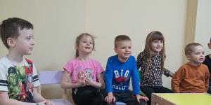 A child-friendly space in Dnipro,Ukraine run by World Vision’s partner organisation,Girls.