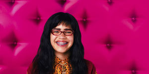 Ugly Betty stars America Ferrera as Betty Suarez,with costumes by Patricia Field.