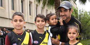 Marlion Pickett with his children (from left) Marlion jnr,Latrell,Levi and Shaniquae. 