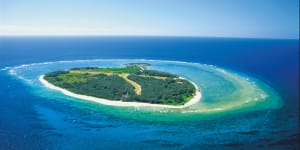 Lady Elliot Island,sometimes known as'Manta Heaven',at the southernmost point of the Great Barrier Reef.