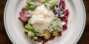 Go-to dish:Burrata and beetroot.