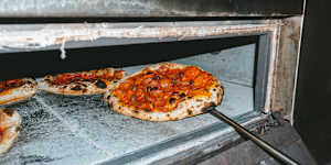 Into the oven.