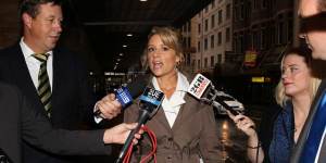 Witness Kristina Keneally,the former Premier of NSW,arrives at ICAC on Thursday.