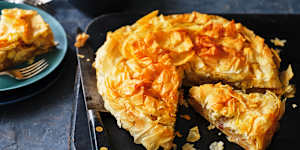 Helen Goh's apple,raisin and armagnac croustade.