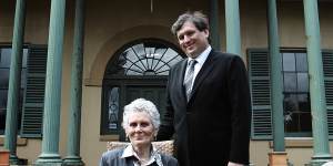 Peter Moran and his mother Greta at Juniper Hall on the day they bought the historic Paddington property in 2012.