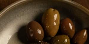 Meze plates include taramosalata dip,green chilli kingfish and tirokafteri.