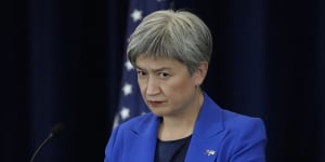 Foreign Minister Penny Wong said it was important for Australia to sanction those responsible for human rights violations in Iran and Russia.
