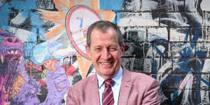 Alastair Campbell in Melbourne. 