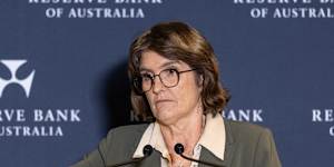 Reserve Bank governor Michele Bullock.
