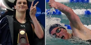 Transgender athlete Lia Thomas last month said she was aiming to become an Olympic swimmer.