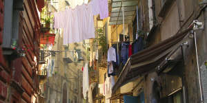 Laundry in Naples.