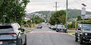 Suburban street in Wishart,,Brisbane.