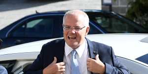 Scott Morrison claims the additional upfront costs for a new car under Labor's policy would be $5000,but the department's analysis estimates it would be far less.