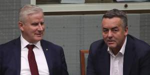Former Nationals leader Michael McCormack (left) is also considering a tilt at the leadership,which he lost last year.