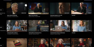 The MasterClass library:David Lynch,Jodie Foster,Margaret Atwood and others.