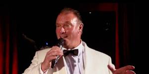 Bookmaker Winton Veall tried his hand at cabaret singing.