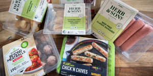 Some of the plant-based meat alternatives available to consumers.