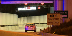 Motorists use the WestConnex M4 East tunnels soon after opening 