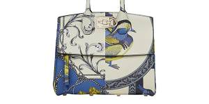 A Ferragamo handbag of this style was allegedly stolen. 
