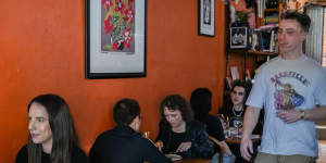 Arnold’s wine bar in Kensington,complete with disco ball.