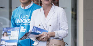 NSW upper house MP Taylor Martin and former federal Liberal MP Lucy Wicks pictured ahead of the 2019 election.