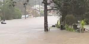 Rain bomb hits South Coast