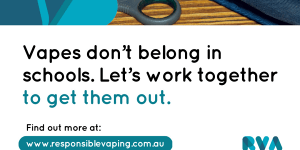 Responsible Vaping Australia Facebook post.