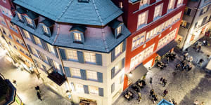 Marktgasse Hotel,Zurich. The building dates back eight centuries.