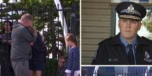 Atlantis Beach Baptist College Perth Two Rock school shooting main WA Police Commissioner Col Blanch. Pictures:Nine News Perth