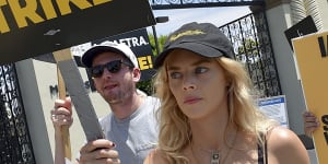 What’s a strike without star power? Celebrities head to the picket line