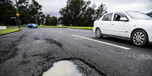 Hundreds of fresh potholes have appeared on Sydney’s road network in the past few weeks.